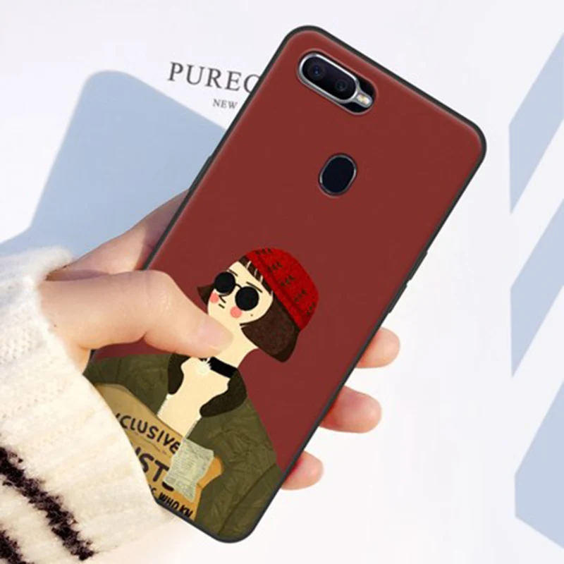 Чехол для OPPO F9 Модный мягкий чехол с милым мультяшным рисунком F 9 защитный чехлы