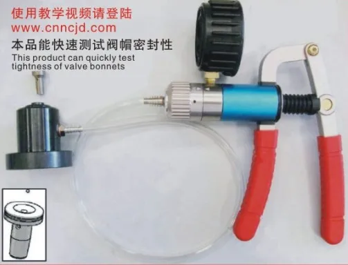 common rail injector valve leaking tester, fuel injector valve leakage sealing test kits, diesel repair tool