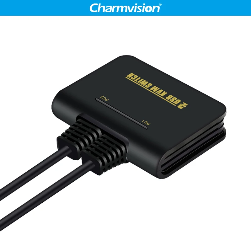 Квм переключатель Charmvision VK21 с 2 USB портами VGA линией 1 5 м HD удлинитель кнопками