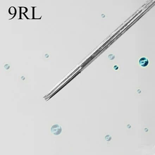 Коробка шт. 50 шт. Одноразовые стерилизованные 9RL иглы татуировки(9 круглый вкладыш) поставка
