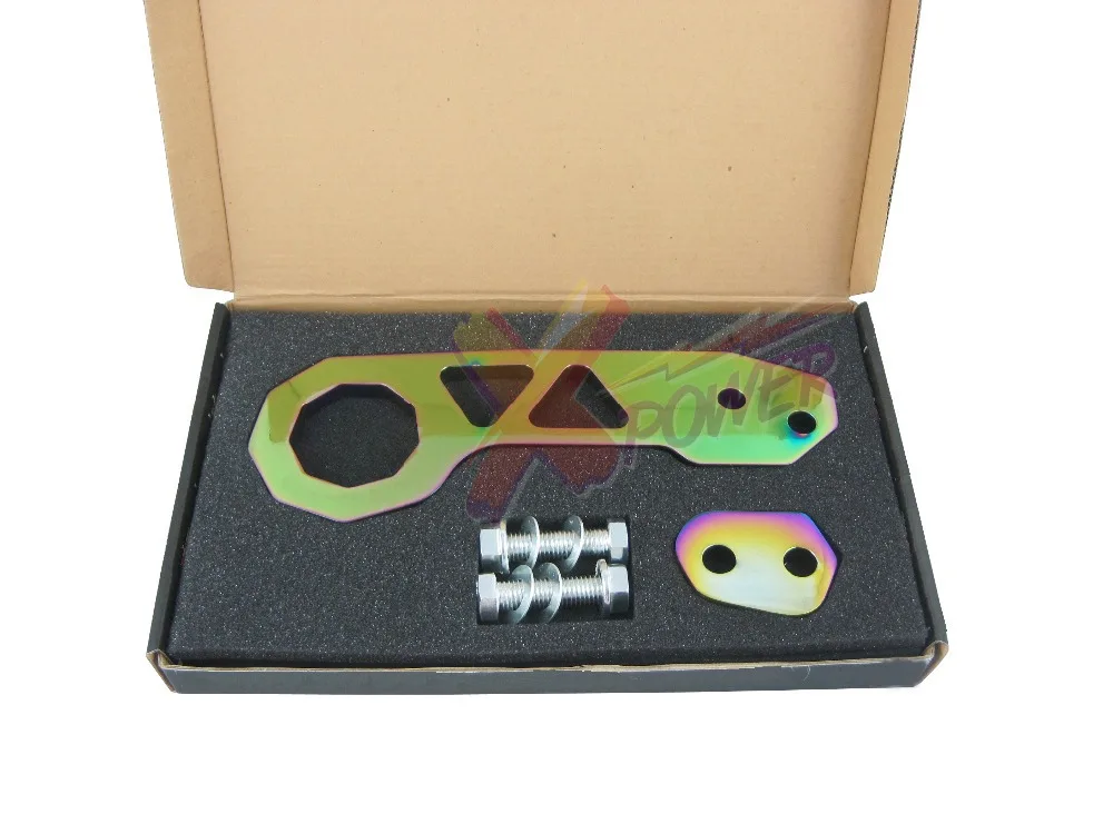 Xpower-neo كروم العالمي الخام cnc الألومنيوم سباق هوك jdm الخلفي بأكسيد مع شعار Xpower-neo كروم العالمي الخام cnc الألومنيوم سباق هوك jdm الخلفي بأكسيد مع شعار