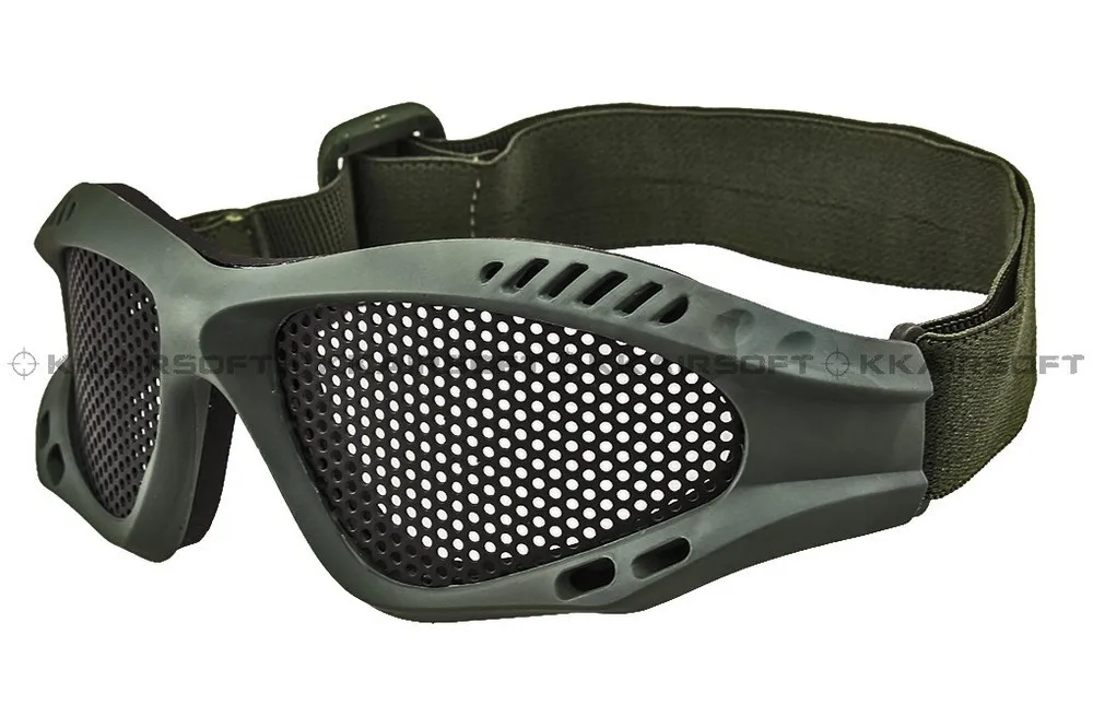Военные армейские защитные очки тактические очки Металлические Проволочные защитные очки черный od пустынный загар [GS-10-BK od пустынный загар]