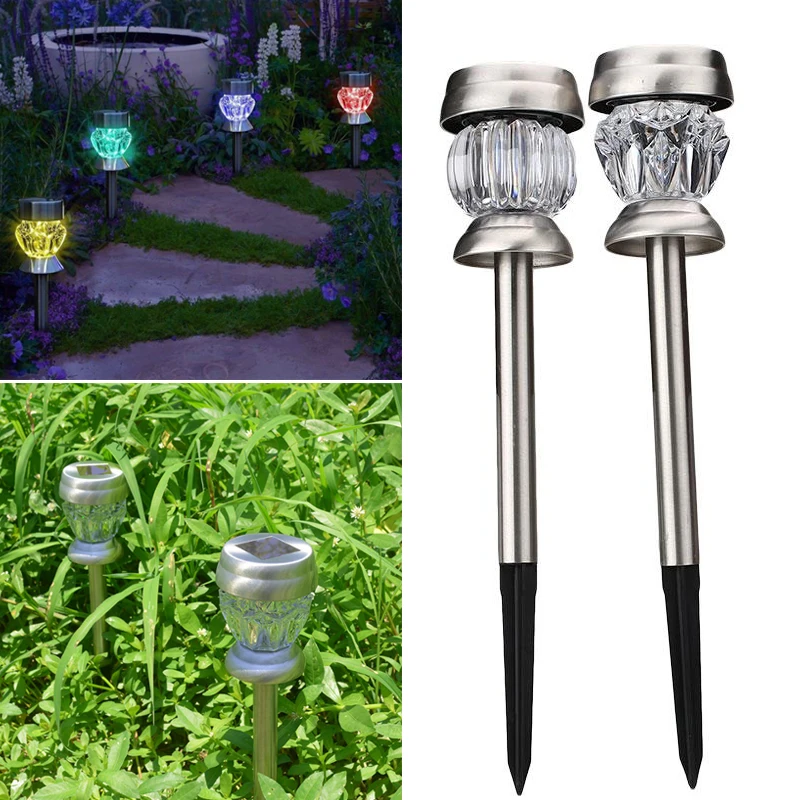 

LED Colors Changing Diamonds/Lantern Lawn Light Solar Power Pathway Ground Outdoors Light