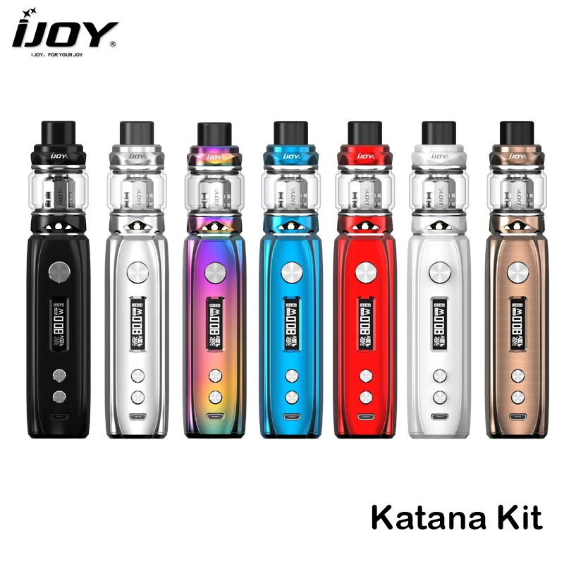 

Original iJOY KATANA KIT KATANA Box MOD Vape 3000mAh Battery with KATANA SUBOHM TANK E Cigarette Vape Pen Stick Prince