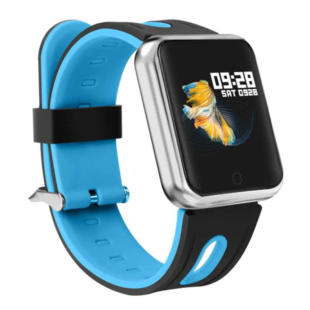 IP68 водонепроницаемый смарт-браслет p68 монитор сердечного ритма в реальном времени браслет для мужчин и женщин мульти-Спортивная модель напоминание pk iwo5 часы - Цвет: black-blue