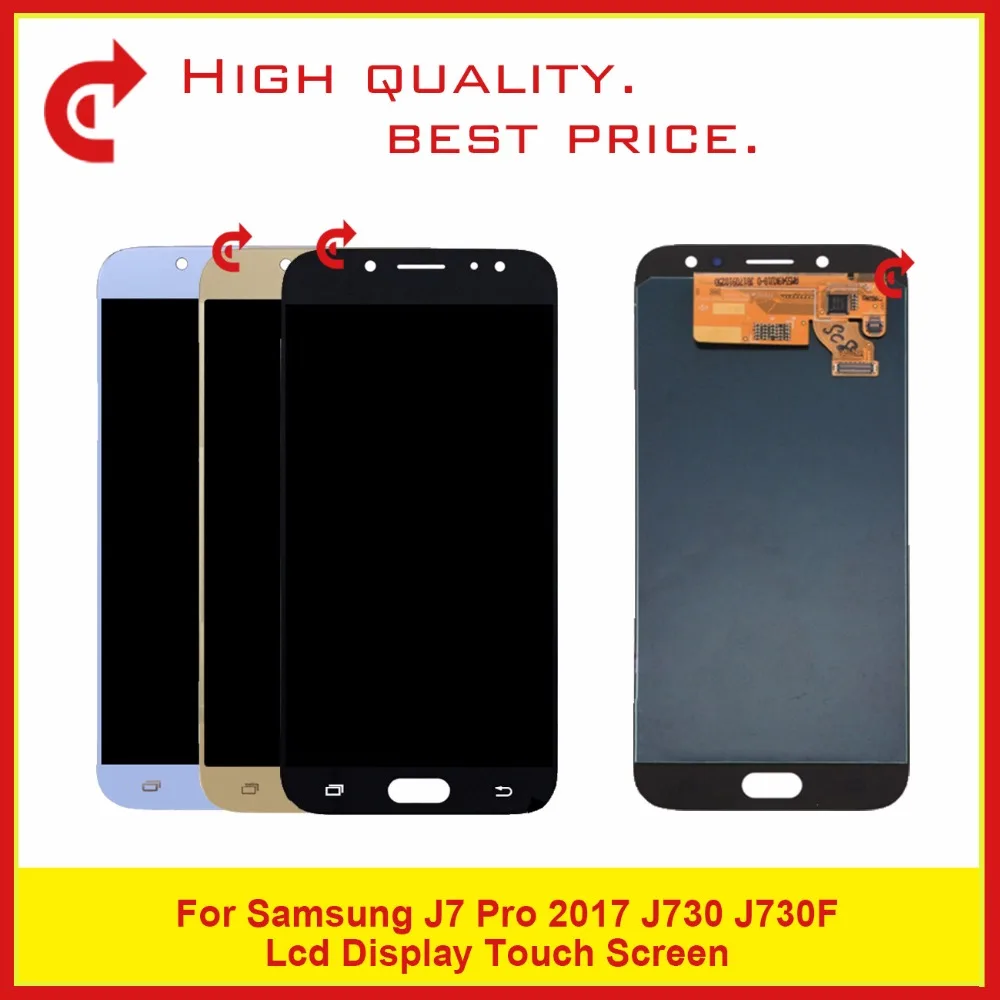 

High Quality 5.5" For Samsung Galaxy J7 Pro 2017 J730 J730F Lcd Display Touch Screen Digitizer Assembly Complete Free Shipping