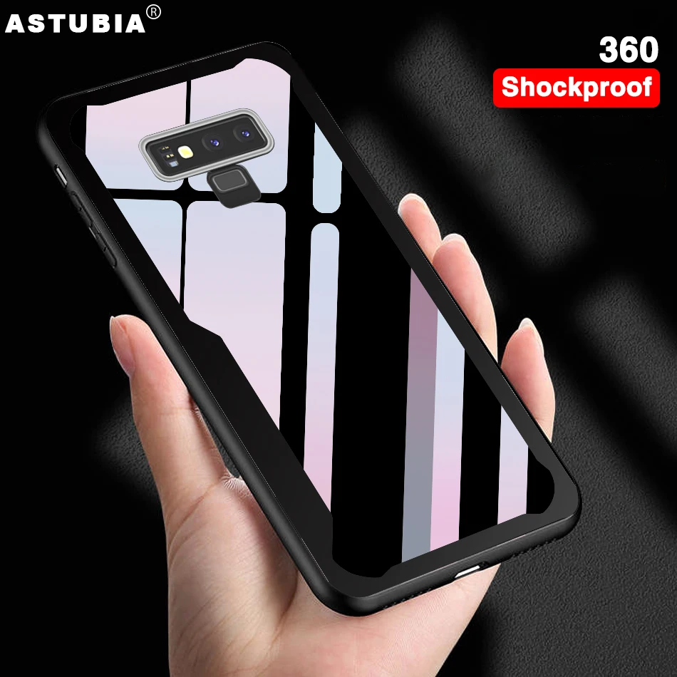 

360 Shockproof Case For Samsung Galaxy Note 9 Case Transparent Cover For Samsung A8 A6 S8 S9 Plus 2018 Coque Fundas Shell Capa