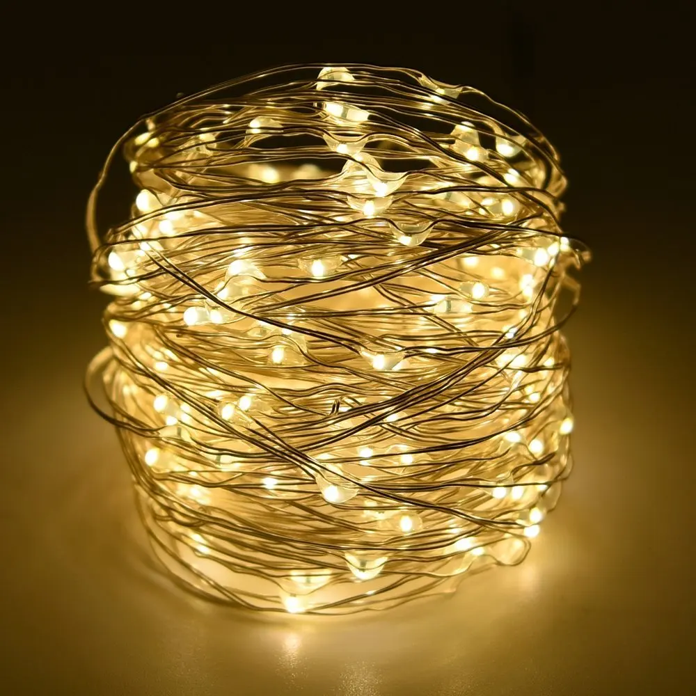 Solar String Fairy Lights 12m 100LED / 5M 50 LED Waterproof Outdoor Garland Solar Power Lamp Christmas For Garden Decoration - Image 4