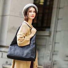 Горячая Распродажа, женская сумка через плечо из натуральной кожи, большая вместительность, дизайн Hobos, женская сумка через плечо из воловьей кожи