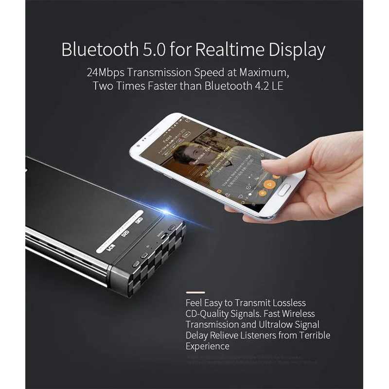 XDUOO 05BL Bluetooth5.0 Digital Turntable for XD-05 Headphone Amplifier SBC AAC aptX CSR8670 Lossless Audio for IOS Android