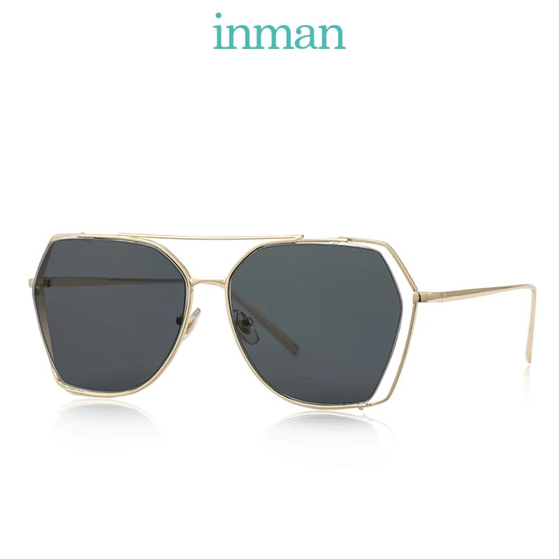 

INMAN 2019 Gold Color Frame Women Unique Design UV Proof Fashion Sunglasses