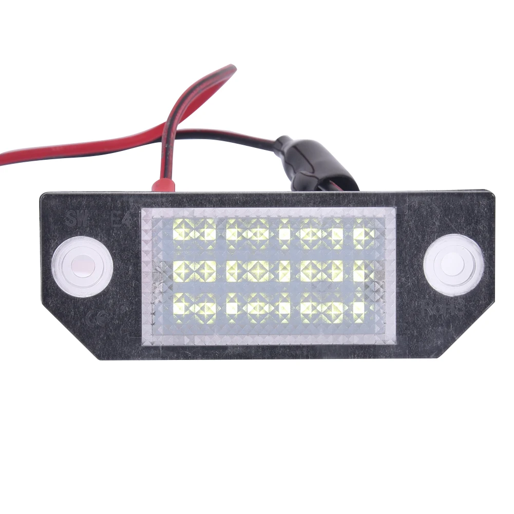 Número de Licença Acessórios do Carro Luz do Carro Fit para Ford 2 Pcs Dc12v 6 w 24 Led Placa Lâmpada Levou Luz Branca Focus 2 C max 6 Lâmpada de sinal