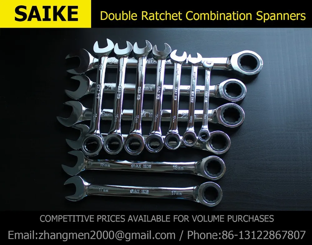 

Ratchet Metric Spanner Open End and Ring Wrenches Tool Ratchet Handle Wrench for Repair Nut Tools and Key Set