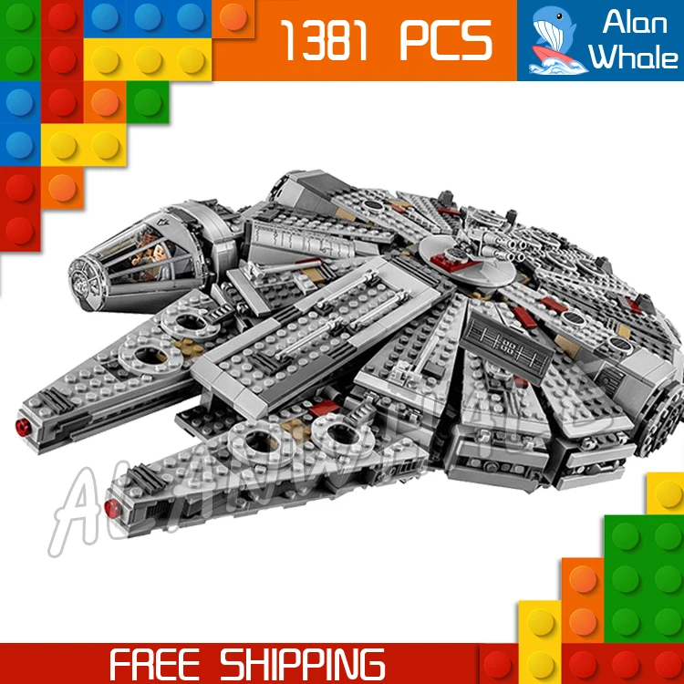 

1355pcs Space Wars Millennium Falcon Spaceship Battle Ship 10467 Model Building Blocks Bricks Children Toys Compatible With Lego