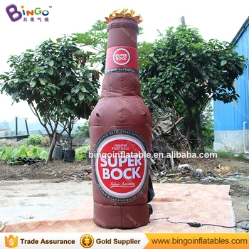 

Customized 2M inflatable beer bottle model with blower for bar promotional customized wine bottle model for pub advertising toys