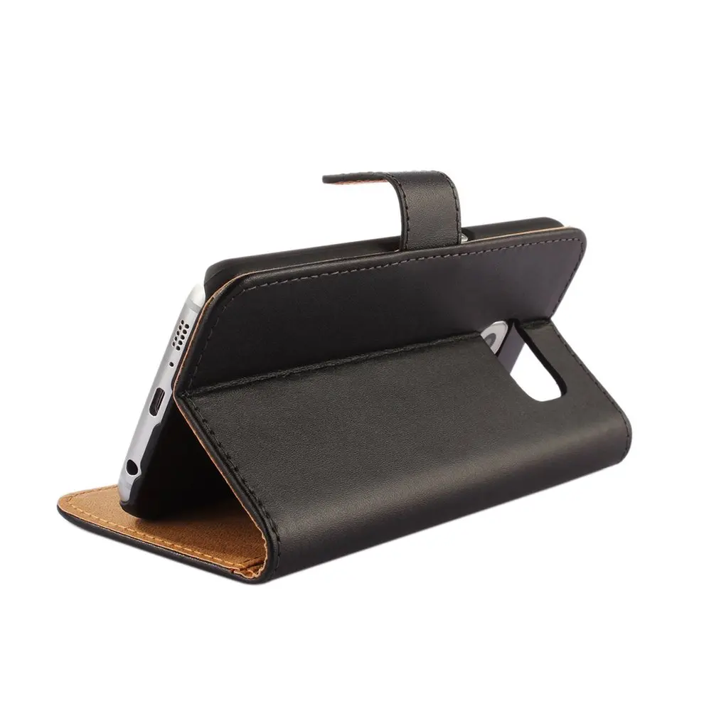 

5 Pcs New Shockproof Flip Case Wallet Cover Dual Layers Genuine Leather Cover Phone Protective Cover For Samsung Models Phone S6