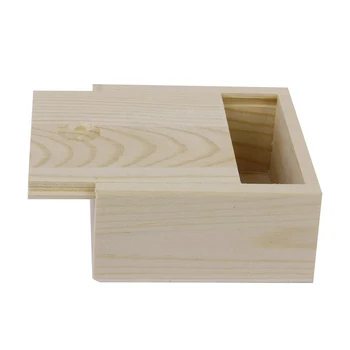 

Hot-Small Plain Wooden Storage Box Case for Jewellery Small Gadgets Gift Wood color