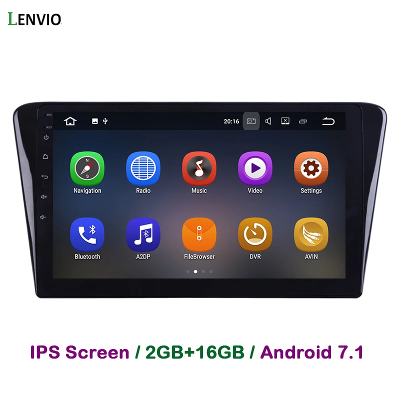 Автомобильный DVD-плеер Lenvio 2 Гб ОЗУ Android 7 1 для Peugeot 408 2014 2015 2016 2017 аудио радио