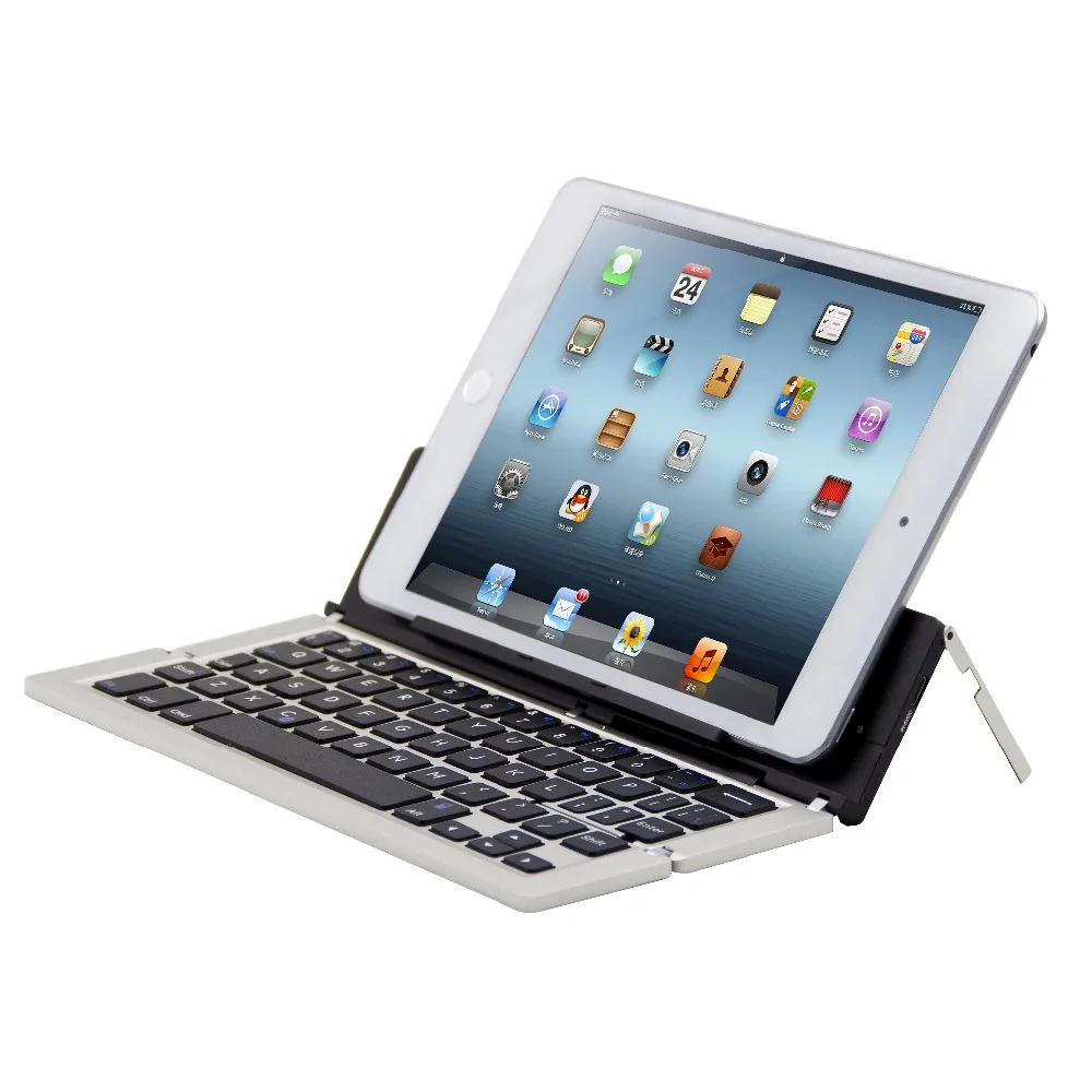 Portable Wireless Keyboard Foldable Bluetooth Keyboard for
