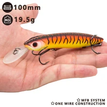 Hunthouse 2018 new kind fishing deal with 10cm minnow laborious lure lengthy forged crankbait for fishing bass zander fishing for greatest angler