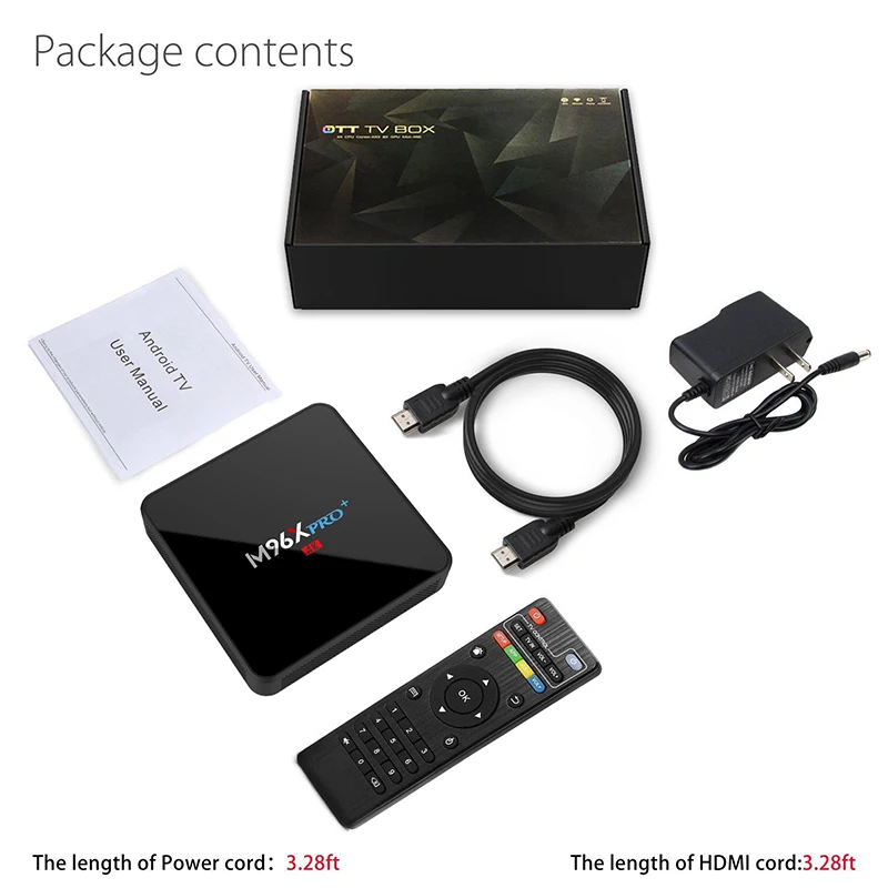 Smart TV BOX Android 7 1 2 Гб ОЗУ 16 ПЗУ Amlogic S905W четырехъядерный медиаплеер Dual WIFI BT4.0 4K HD M96X Pro