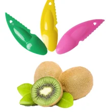 2 в 1 киви ложка Чистящая Щетка лопатка для киви Совок f ruit нож ломтерезка, Овощечистка, измельчитель с отверстием