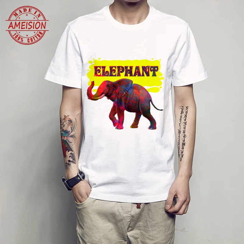 

Newest 2019 Fashion Colorful Tame Impala T Shirt Men's Harajuku Animal T-Shirt Summer High Quality Short Sleeve Tops Tee Homme