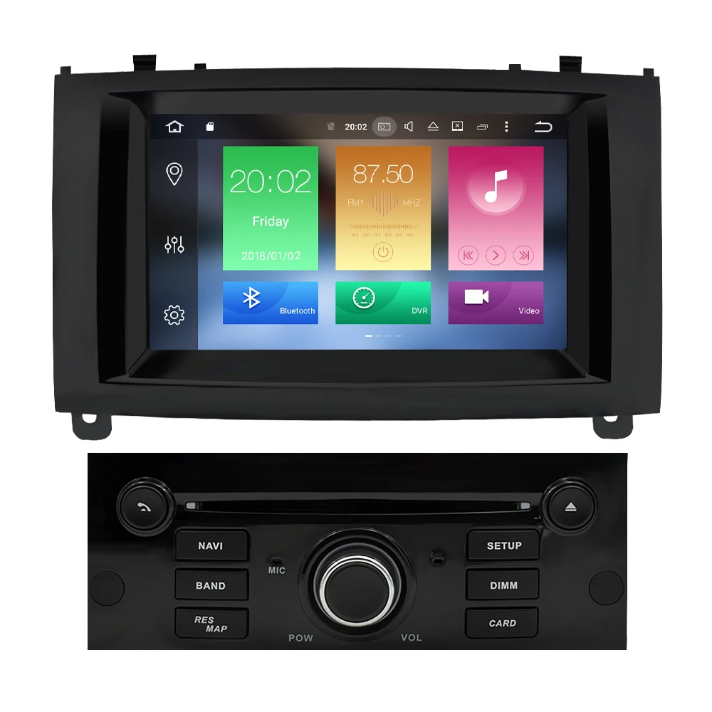 Flash Deal 4G RAM Android 9.0 Car DVD Player Multimedia Stereo For Peugeot 407 2004 2005 2006 2007 2008 2009 2010 Auto Radio GPS Navigation 12