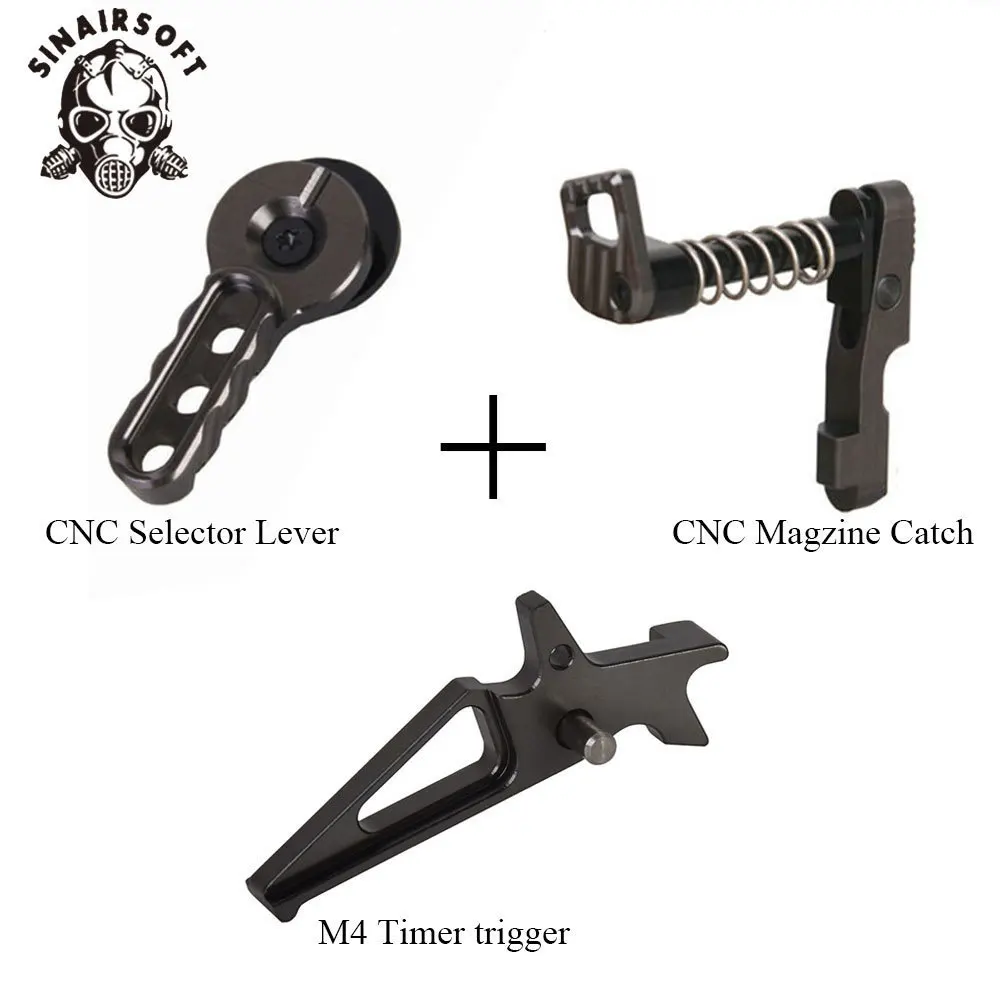SINAIRSOFT CNC страйкбол обработанный рычаг журнал релиз Catch для M4/M16 Серии Blue Magzine