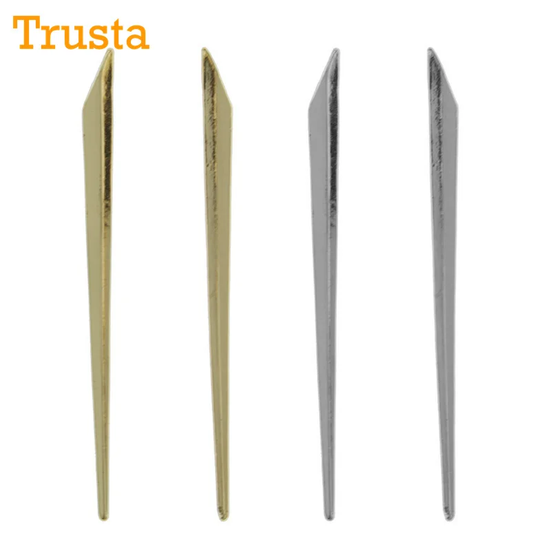 

Trusta 2018 New Hot Sell Punk Gothic Gold/Silver Tone 3.7" Long Stick Triangle Stud AGF Cool Fashion Earring Jewelry (for 1pair)