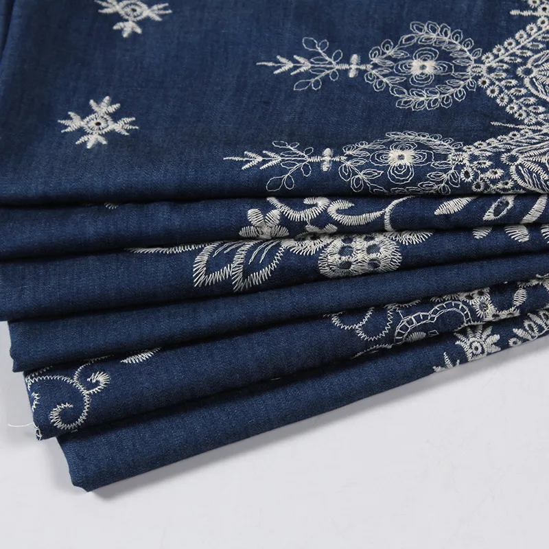 denim lace fabric