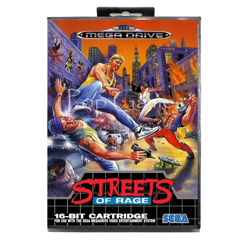 Уличные яжи с коробкой для 16 бит игра Sega Mega Drive карта для Mega Drive для видеоконсоли Genesis