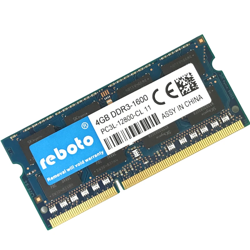 Reboto DDR3L 4 Гб 8GB1600MHZ PC3L 12800S низкого напряжения 1 35 V CL11 SODIMM 204pin оперативная память для