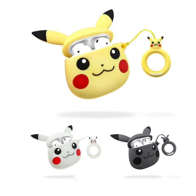 

Pokemon Pikachu Wireless Bluetooth Earphone Case For Apple AirPods Silicone Headphones Cases For Airpods2 Protective Cover