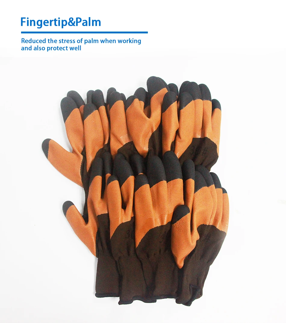Smar 6 пар латексных микротонких поролоновых перчаток Muti-color защитные рабочие перчатки мужские Мути-функциональные коричневые и черные перчатки