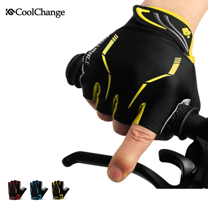 Coolchange Summer MTB Half Finger Cycling Gloves Nylon Mountain Bike