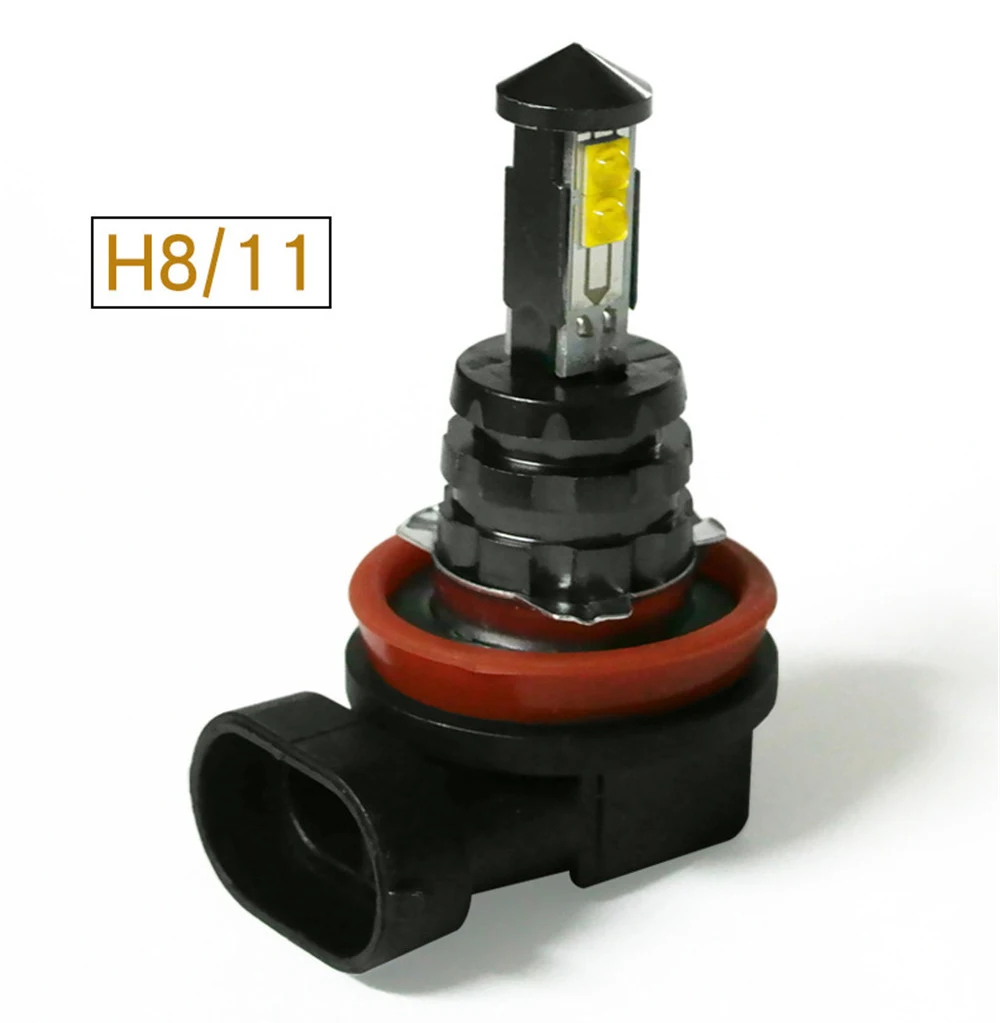CARCTR Автомобильный светодиодный противотуманный светильник H1 лампы H3 H7 H4 9005 9006 9012 H16 20 Вт 4SMD высокое Мощность супер яркий головной светильник противотуманная фара 1 пара