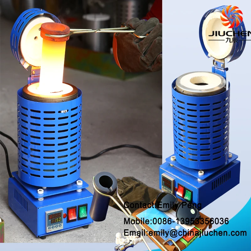 JC K 220 2 220V 1500Watt 3kg Electric Gold Melting furnace on