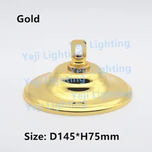 145 мм Золотой Французский Золотой хром черный потолок Роза для led люстра с хрустальными подвесками американская верхняя розетка потолочного светильника аксессуары