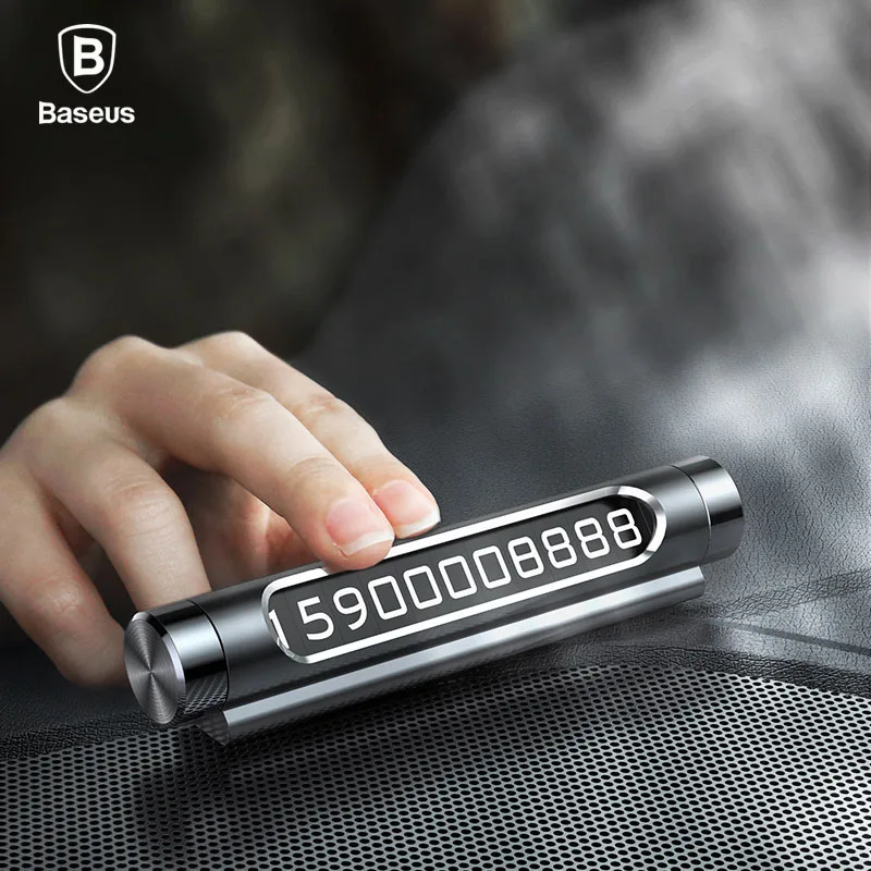 Baseus Car Temporary Parking Card Phone Holder Luminous