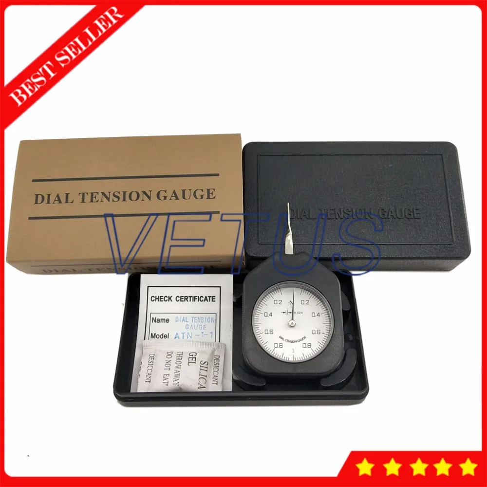 

ATN-1-1 Analog Tension Meter with dial Single Pointer 1N Tensiometer Gauge Tester 0.2-1-0.2N range