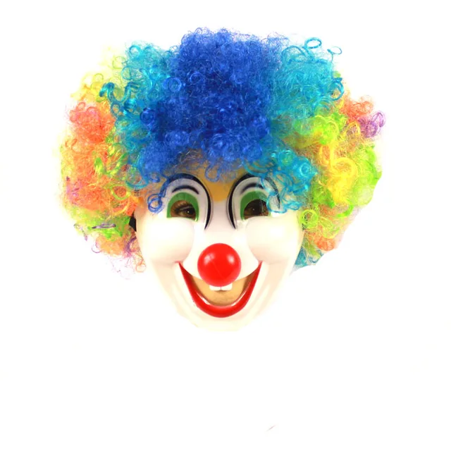 Adult costume party decoration plastic clown mask latex masks funny