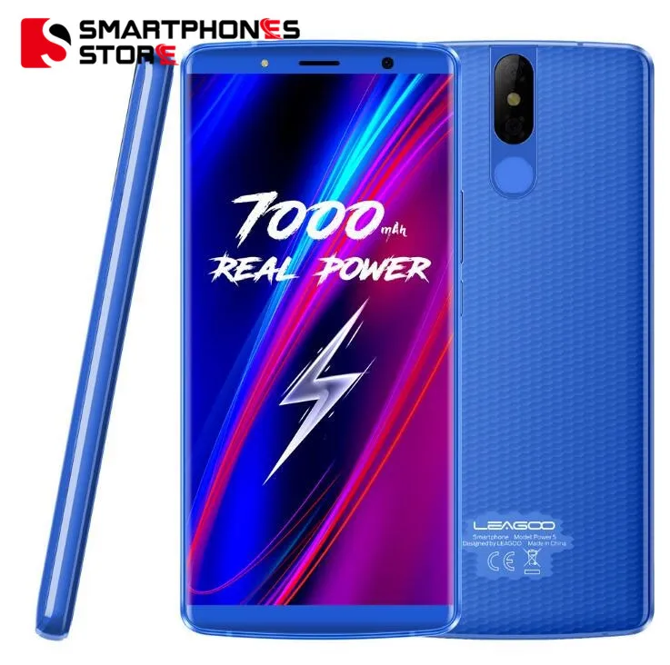 

5.99 Inch LEAGOO POWER 5 MT6763 Octa Core 7000mAh Wireless charger Face Unlock 4G SmartPhone 6GB+64GB Android 8.1 Fingerprint