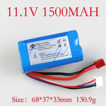 

QS8005 11.1V 1500mAh Li-ion Rechargeable Battery for G.T. Model Large Big 105cm Radio Remote Control QS 8005 RC Helicopter Toys