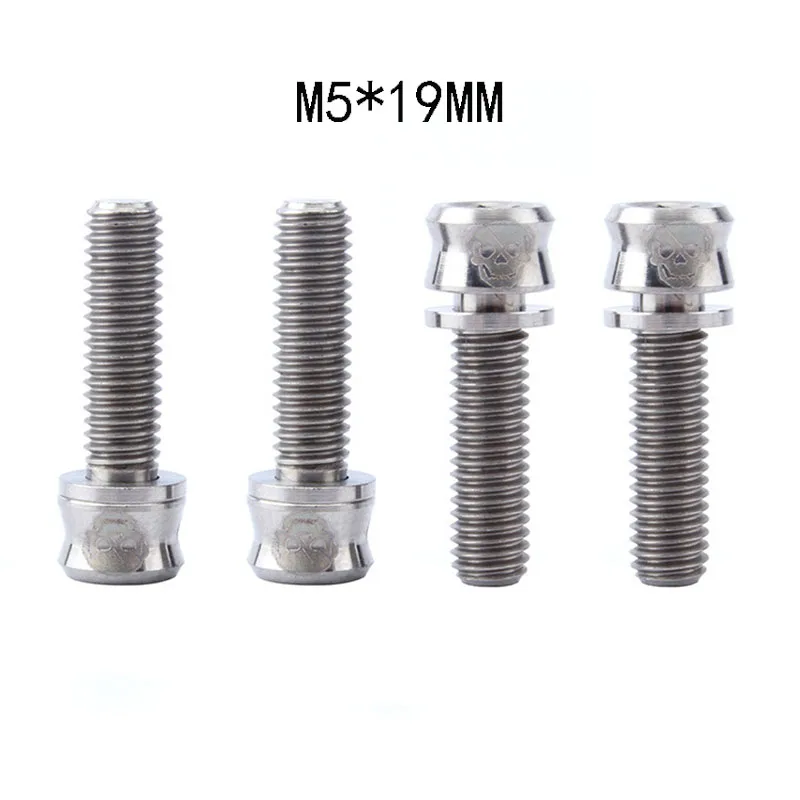 MUQZI 4 шт. болты для велосипедного штыря M5 * 15*17*19 M6 17*19 велосипедные ссветильник кие