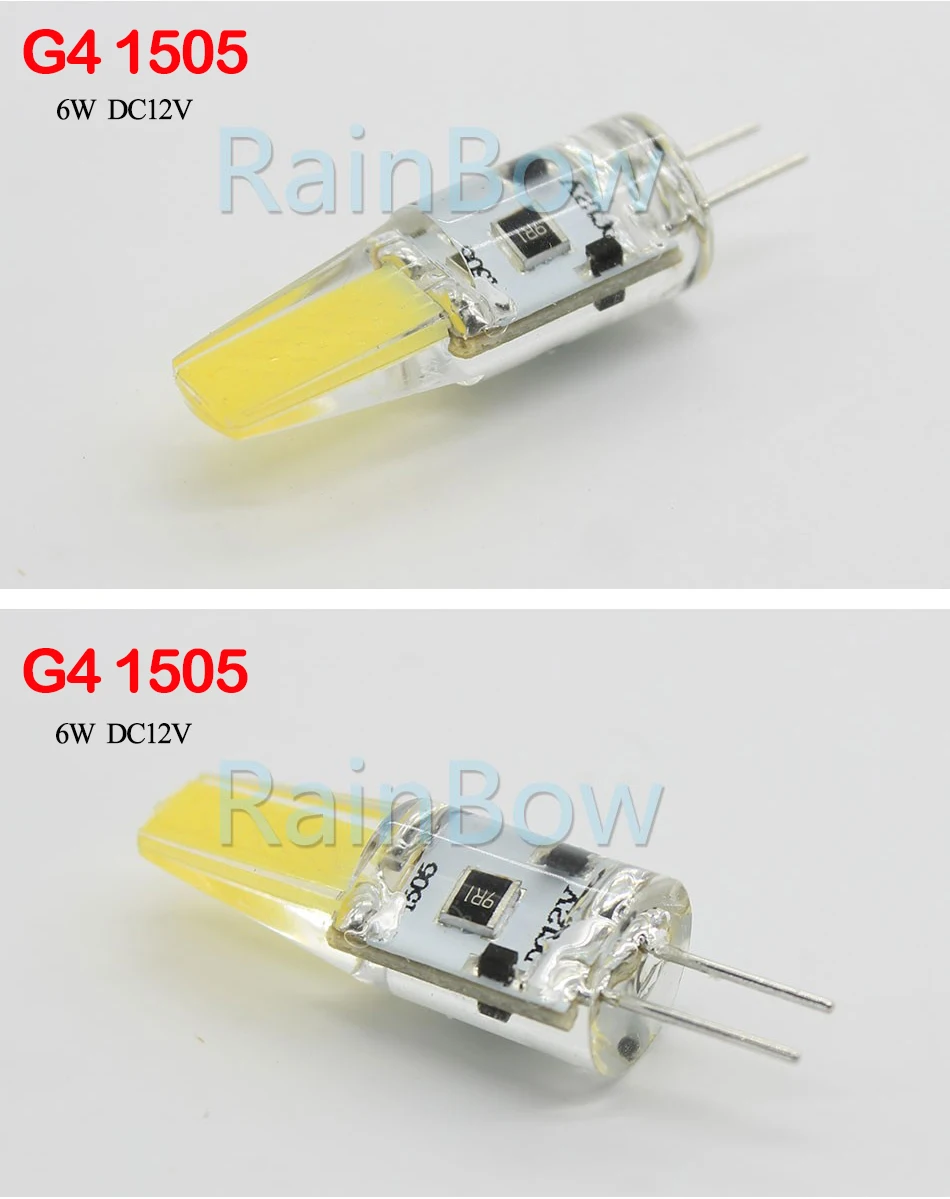 10 шт. светодиодный G4 лампочка 6 Вт 9 Вт AC/DC 12 В 220 В DC12V G9 E14 COB SMD СВЕТОДИОДНЫЙ светильник заменить галогенный прожектор люстра