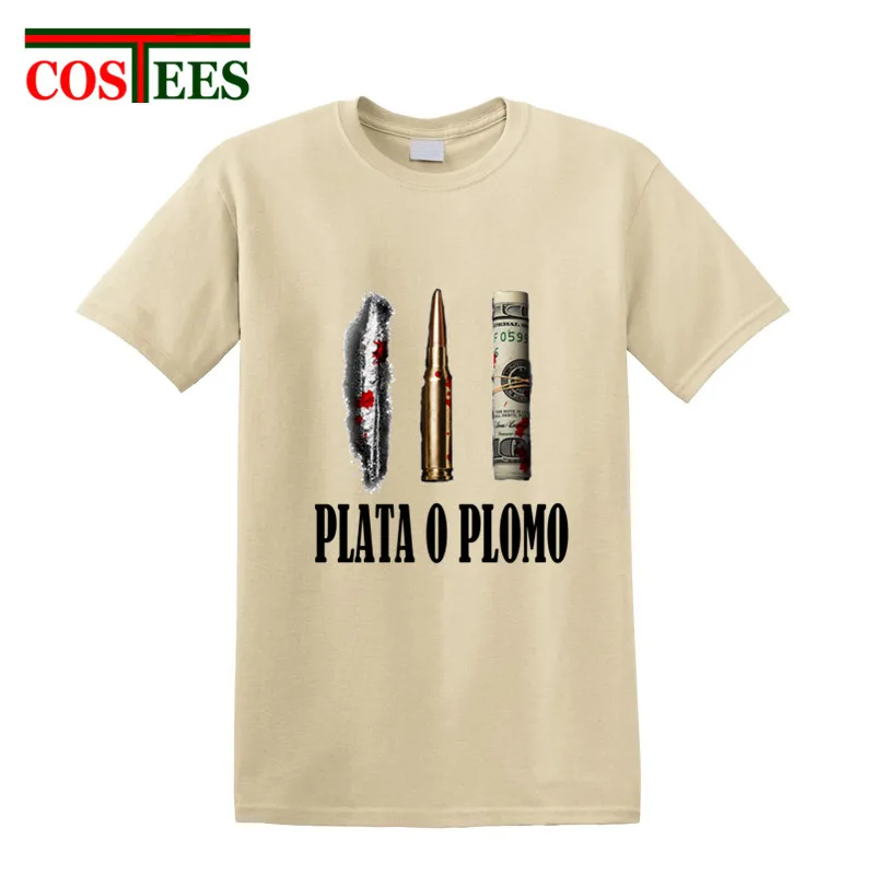 Пародия плата O Plomo Футболка мужская забавная Guardfather Pablo футболка Escobar Серебряная