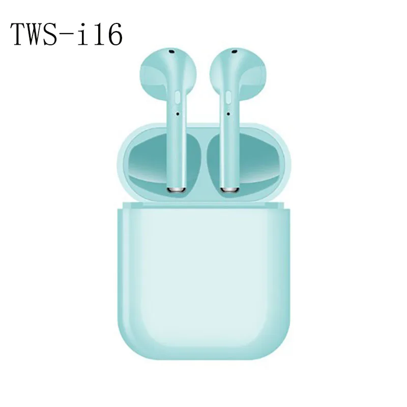 Redução de Ruído Fones de Ouvido Tampões de Ouvido Controle de Toque à Prova Água de Carregamento da Caixa Binaural Stereo Inteligente Bluetooth 5.0 Earphoes Siri d’ Tws I16