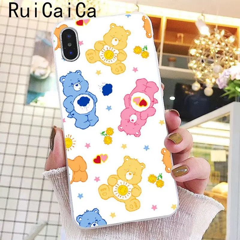 Pink Lovely Care Bears rainbow Cute