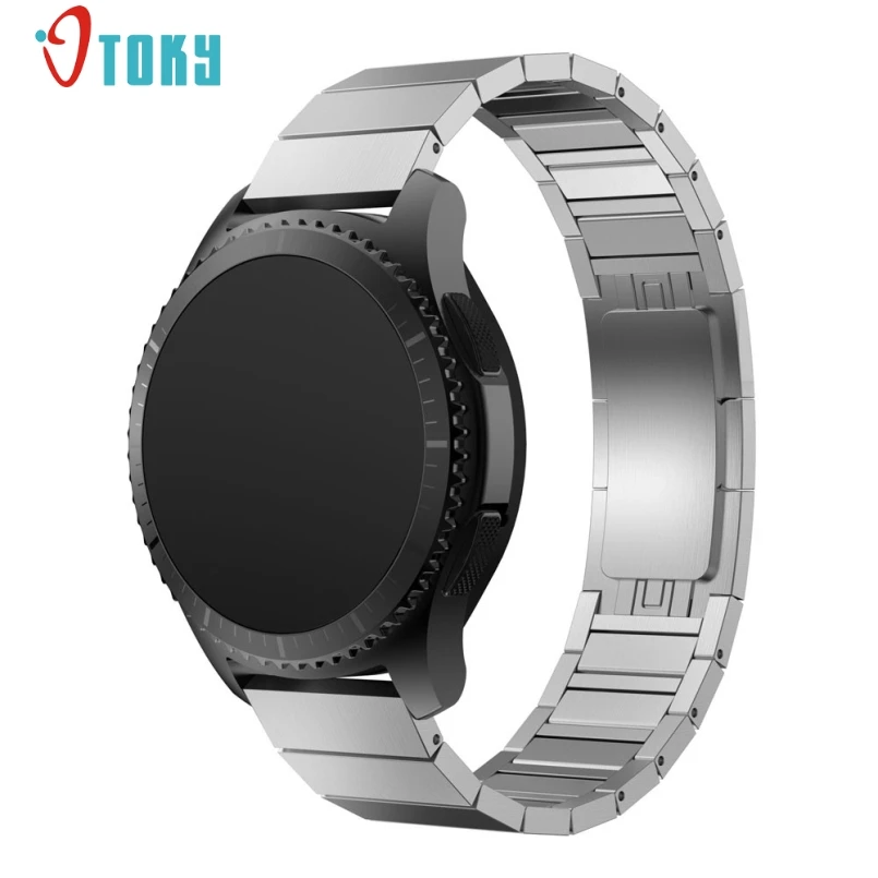 

New Arrive 21mm Satinless Steel Watch Band Metal Clasp For Samsung Gear S3 Frontier Bracelet C905